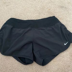 black nike shorts